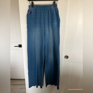 NWT Aviator Nation Bolt Stitch Wide Leg Pocket Sweatpants Size Large